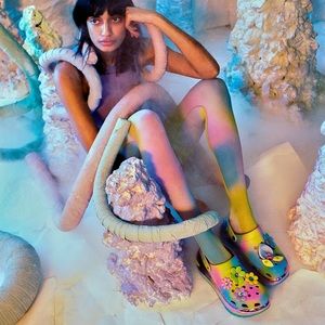 CROCS x LAZY OAF collab New Dimensions Mega Crush Clog (NWT)